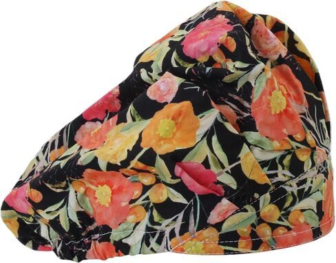QIYIPASTA Bouffant Scrub Caps Unisex Working Cap Scrub Hats One Size Multi Color (QI02-23N24B), Multicolor23n24b, One size in Saudi Arabia