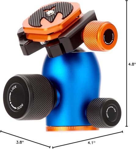 رأس ثلاثي القوائم AirHed Pro ذو 3 أرجل مع قاعدة تحريك 360 درجة، رأس كروي متوافق مع Arca-Swiss مناسب للكاميرات الأثقل - حامل ثلاثي القوائم ومونوبود متوافق - رمادي معدني (AHPROGREY) in Kuwait