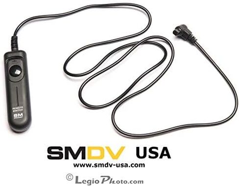 SMDV Remote Shutter Release Cable for Canon EOS 1D, 1DS Mark II, III, Mark III, IV, 1DC, 1DX, D30, D60, 10D, 20D, 20DA, 30D, 40D, 50D, 5D, 5D Mark II, III, 7D, Fully Compatible with Canon RS80N3 in Saudi Arabia