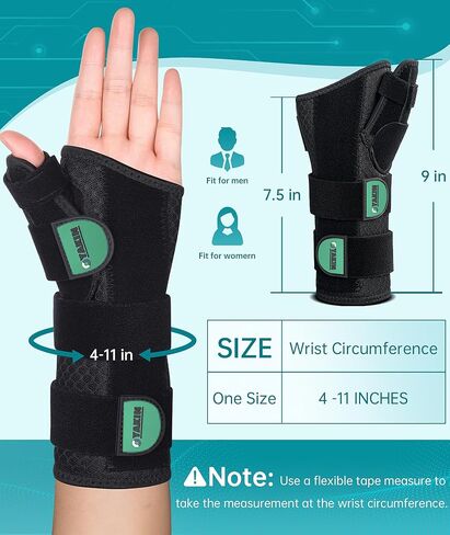 Wrist Brace with Thumb Support for Carpal Tunnel, Thumb Brace for De Quervain's Tenosynovitis, Tendonitis, Thumb Spica Splint Right Hand, Wrist Support Men and Women in Saudi Arabia
