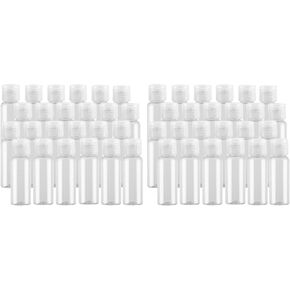 0.5oz Mini Clear Plastic Empty Bottle with Flip Cap Small Travel Bottles Storage Containers Jars for Cosmetic Sample Lotion Shower Gel Emulsion Toiletries - BPA-free - Set of 24 in Saudi Arabia