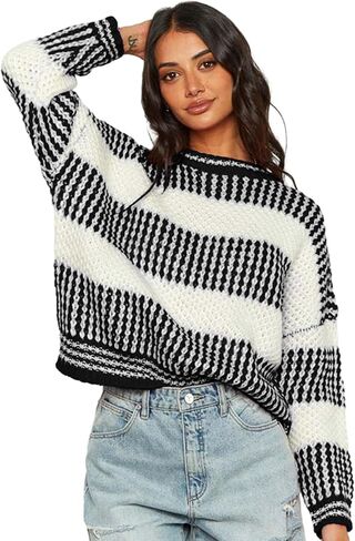 ZAFUL Women's 2023 Fall Turtleneck Pullover Sweater Cold Shoulder Knit Jumper Tops Cutout Off The Shoulder Sweaters in Kuwait