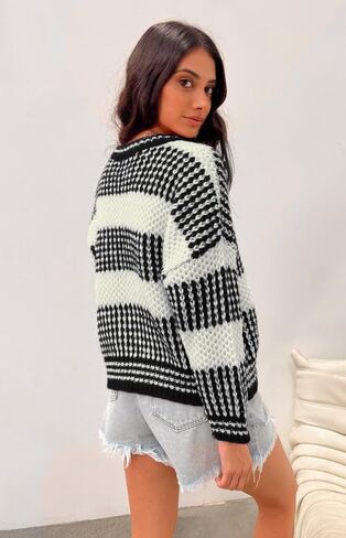 ZAFUL Women's 2023 Fall Turtleneck Pullover Sweater Cold Shoulder Knit Jumper Tops Cutout Off The Shoulder Sweaters in Kuwait