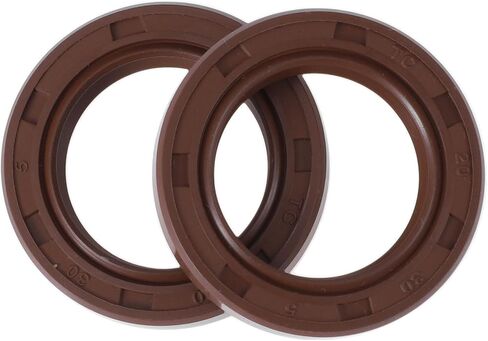 Universal Oil Seal TC Seal Ring Rotary Shaft Seal 35x62x8mm High Pressure FKM Rubber Brown 2 Pcs in Saudi Arabia