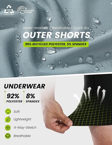 Nepest Men’s 4D Padded Mountain Bike Shorts MTB Cycling Biking Bicycle Riding Shorts with Zipper Pockets in Saudi Arabia