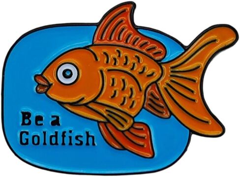 Shark Goldfish Carp Enamel Pin Mindset Is Everything Brooch - Mindset is everything for Women, Men, Teenagers, Adults in Saudi Arabia