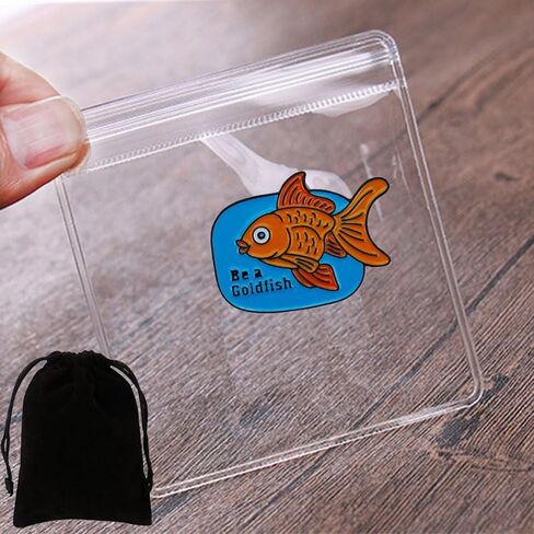 Shark Goldfish Carp Enamel Pin Mindset Is Everything Brooch - Mindset is everything for Women, Men, Teenagers, Adults in Saudi Arabia