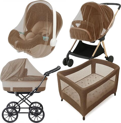 Enovoe Mosquito Net for Stroller, Bassinet, Cradle - Blue Baby Mosquito Net Cover for Playards, Pack N Plays, Mini Crib in Kuwait