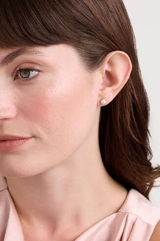 Ted Baker London Sinaa Pearl Stud Earrings For Women (Gold/Pearl) in Saudi Arabia