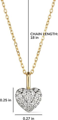 Ana Luisa Puffed Heart Necklace - Lev | 14K Gold Plated Heart Chain + Charm | Hypoallergenic, Water-Resistant & Tarnish-Free Necklace | Gold Chain Pendant Necklace | Adjustable Chain Length in Saudi Arabia