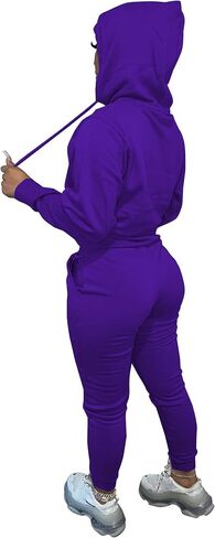 Yeshire Womens 2 Piece Sport Outfits Pullover Hoodie Sweatpants Set Joggers Casual Tracksuits Jumpsuits in Kuwait