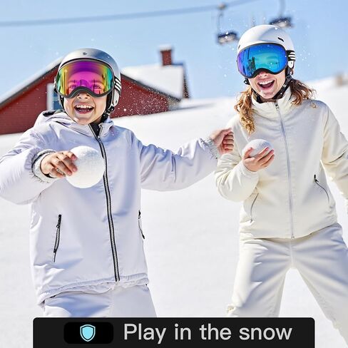 LOEO Kids Ski Goggle, Snow Ski Goggles for Kids Youth Teens Boys and Girls from 5-14 in Saudi Arabia