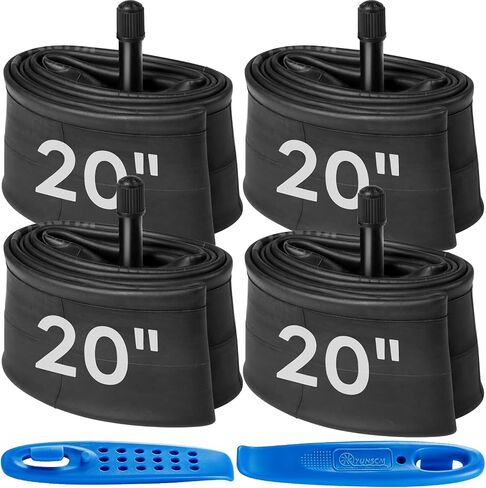 4-PCS 20 "أنابيب الدراجة 20x1.75/2.125 AV32MM Schrader Valve 20" أنابيب الدراجات المتوافقة مع 20 × 1 in Saudi Arabia