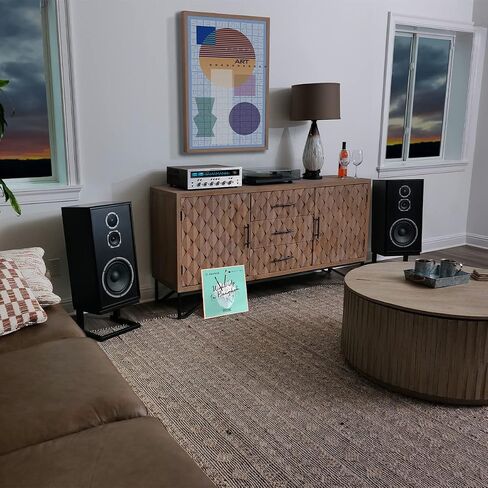 KLH Model Five 3-Way 10-inch Acoustic Suspension Floorstanding Speaker - Each (Walnut) in Saudi Arabia
