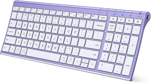 iClever BK10 Bluetooth Keyboard, Universal Bluetooth 5.1 Wireless Keyboard with Number Pad, Ergonomic Design, Multi-Device Compatibility, Stable Connection for Mac, iPad, iPhone, Android, Windows | Stable Connection for Mac,Windows,iPad,iPhone,Android in Kuwait