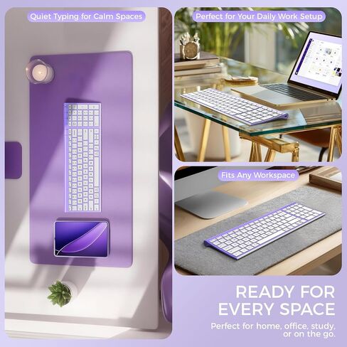 iClever BK10 Bluetooth Keyboard, Universal Bluetooth 5.1 Wireless Keyboard with Number Pad, Ergonomic Design, Multi-Device Compatibility, Stable Connection for Mac, iPad, iPhone, Android, Windows | Stable Connection for Mac,Windows,iPad,iPhone,Android in Kuwait