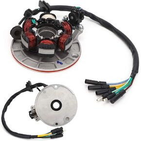 Magneto Stator Plate, Original Standard Dirt Stator Dirt Stator Magneto Stator Plate Fit for LIFAN YX 140cc Kick Start Engine PIT PRO Trail Dirt Bike