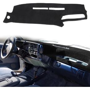 Dashboard Cover Dash Cover Mat Pad Custom Fit for 1995-1996 Chevy Chevrolet Silverado C1500 C2500 C3500 K1500 K2500 K3500 Tahoe Suburban,GMC Sierra Yukon Suburban Pickup Truck(Black)