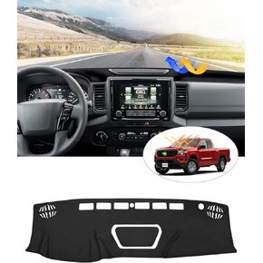 Cartist Dash Cover Custom Fit for Nissan Frontier 2022 2023 2024 Accessories Dashboard Cover Mat for Frontier Non-Slip Dash Carpet Anti-Glare (Thick Suede Material)