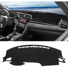 KUST Car Dashboard Cover for 2010-2018 Dodge Ram 1500 2500 3500 Non-Slip Polyester Center Console Dash Cover Dashboard Mat Pad Interior for Ram Pickup Accessories Custom Fit Dash Mat No Glare Black