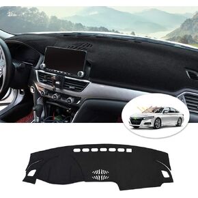 Cartist Dashboard Cover Mat for 2018-2020 2021 2022 Honda Accord Accessories Dash Cover Flannel Dash Mat Sunshade Glare UV Rays Protector