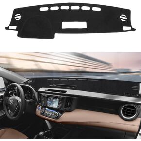 KUST غطاء لوحة القيادة للسيارة Ford Explorer 2020-2024 اليد اليسرى للقيادة لوحة القيادة غير قابلة للانزلاق وسادة داخلية لملحقات Ford Explorer مقاس مخصص داش حصيرة ظلة الزجاج الأمامي وهج أسود