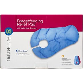 NatraCure Breastfeeding Moist Heat Pads - Encourage Letdown, Increase Milk flow, Unclog Milk Ducts, Relieve Mastitis - 2 count (Pack of 1)