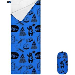KidzAdventure Ultralight 3 Season Kids Sleeping Bag | Indoor/Outdoor 50-70F Sleeping Bag for Kids | Super Lightweight and Ultra Compact Boys and Girls Sleeping Bag