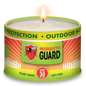Mosquito Guard 12oz Mosquito Repellent Outdoor Patio Candle - Burns 35 Hours - Citronella Candles Outdoor Mosquito Repellent Indoors - Natural Mosquito Candles for Outside - Bug Repellent Candle