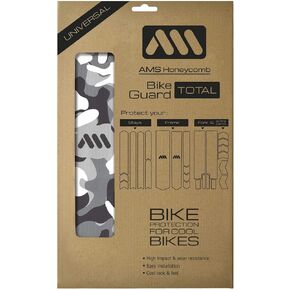 All Mountain Style AMS Honeycomb High Impact Frame Guard Total - Protects Your Bike from Scratches and dings
