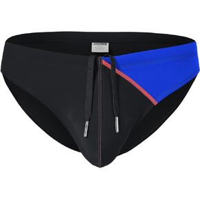 ZONBAILON Mens Swim Briefs Sexy Pouch Bikini Swimsuit Swimwear with Adjustable Drawstring Sports Beach