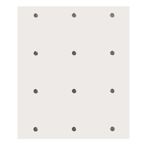 Manosplint 24-5121-1 Carolina Sheet, 1% Perf White, 18" Length, 12" Width, 1/8" Height