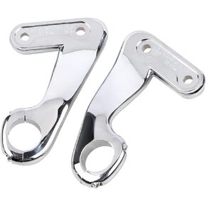 SHMTOOL Chrome Front Zinc Alloy Fairing Support Bracket Mount Kit Compatible With Harley Touring Road Glide Ultra FLTRU CVO Custom FLTRXSE 2010-2013
