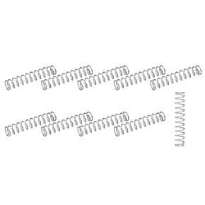 METALLIXITY Compression Springs (0.8x8mm OD,25mm Free Length) 20Pcs, 304 Stainless Steel Extension Spring - for Shop Home Repairs, DIY Projects, Silver Tone