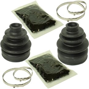 Caltric Front Axle Inner Outer Cv Boot Kit Compatible with Yamaha Grizzly 660 Yfm660F 4X4 2003-2008
