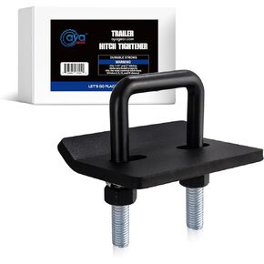 AyA Gear Hitch Tightener, Anti-Rattle Clamp for 1.25 and 2 inch Hitches, Heavy Duty Hitch Stabilizer, with Rubber Isolator and Anti-Rust Double Coating Protective, Black