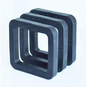 GR Innovations | Hitch Spacer | 2.5" Silencer Pad for Trailers | Reduces Sound and Vibration Rattle | USA Made | 3 Pack