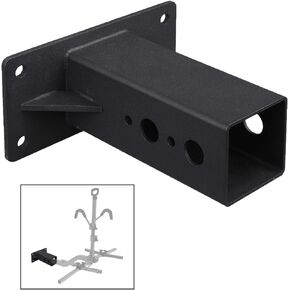 KSWLOR Hitch Wall Mount Adapter, Bike and Cargo Rack Hanging Garage Rack Hitch Garage Stand Wall Holder Hanger, Heavy Duty Trailer Hitch Receiver 2 inch Storage,Trailer Receiver Hook Holds 180lbs