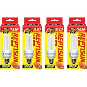 Zoo Med ReptiSun 10.0 UVB Mini Compact Fluorescent 13 Watt (4 Pack)