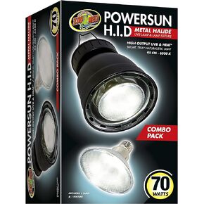 Zoo Med PowerSun H.I.D Metal Halide UVB Lamp & Lamp Fixture