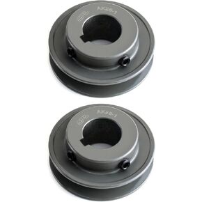 QWORK AK281 Single Groove Web Sheaves, 2 Pack 2.80" OD 1" Bore V-Belt Sheave, A Belt Section, Cast Iron,for V-Belt in Saudi Arabia