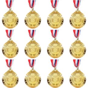 LZHZH 12 Pack Gold Award Medals for Kid’s Sports Volleyball Games, Adult Volleyball Metal Medals, Party Favors, 2 Inches