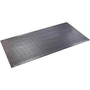 SuperMats High Density Commercial Grade Solid Equipment Mat 40GS Made in U.S.A. for Cardio Equipment Recumbent Bikes and General Floor Mat Needs (60 in x 30 in x 0.125 in) , Black