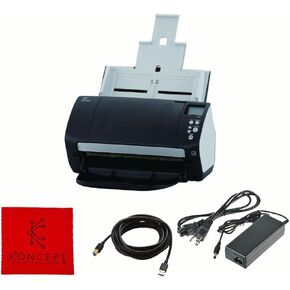 Koncept FI-7160 Document Scanner Bundle - 1 Year Warranty - with 24V AC Adapter, USB 3.0 Cable & Microfiber Cleaning Cloth (Renewed)