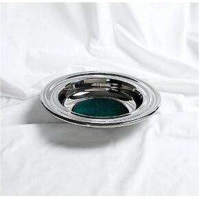 BROADMAN CHURCH SUPPLIES RemembranceWare Offering Plate, Silver with Green Felt