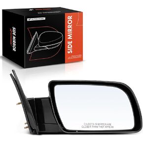 A-Premium Pair (2) Driver & Passenger Side Manual Door Mirror - Compatible with Chevy & GMC Model - Blazer, C/K 1500 2500 3500, Tahoe, Yukon - Non-Heated Manual Folding