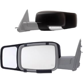 Fit System K-Source 80710 Snap-On Towing Mirrors for 09-18 RAM 1500, 19-23 RAM 1500 Classic, 10-22 RAM 2500, 3500, pair