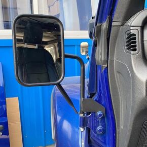 for Jeep Mirrors Doors Off, left Side Mirrors with Doors Off Compatible with Jeep Wrangler JL 2019-2021, Easy to Install and More Fixed for Jeep Mirrors, Help Us Wider View and Safe Driving