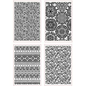 LZBRDY Flower Leaves Tree Background Plastic Template Embossing Folders for Card Making and Scrapbooking
