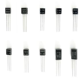 TQDLYKHS New 150Pcs for 2SA1015 2SC1815 2SA733 2SC945 S8050 S8550 SS8050 SS8550 2SA1020 2SC2655 10kinds x15pcs TO-92/TO-92L PNP NPN Transistors